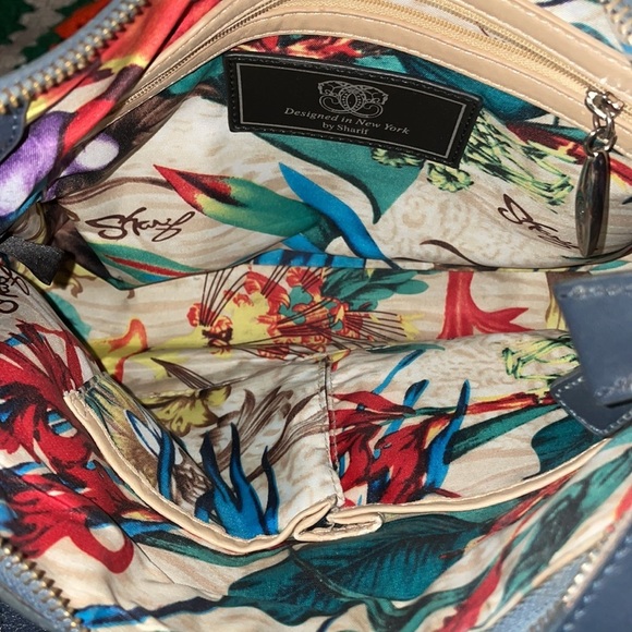 SUMMER SALE Sharif 🌹Vintage NY Designer Leather Studded Purse w/ Silver Lock - Picture 8 of 16